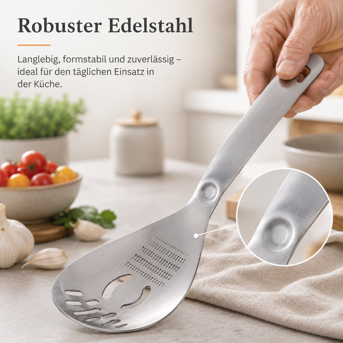 🥄 Multifunctional Stainless Steel Kitchen Spoon