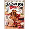 TYIIPLUS™ 2027 Funny Dachshund Wall Calendar – Sarcastic Sausage Dog Calendar, A4 Monthly Dog Lover Gift