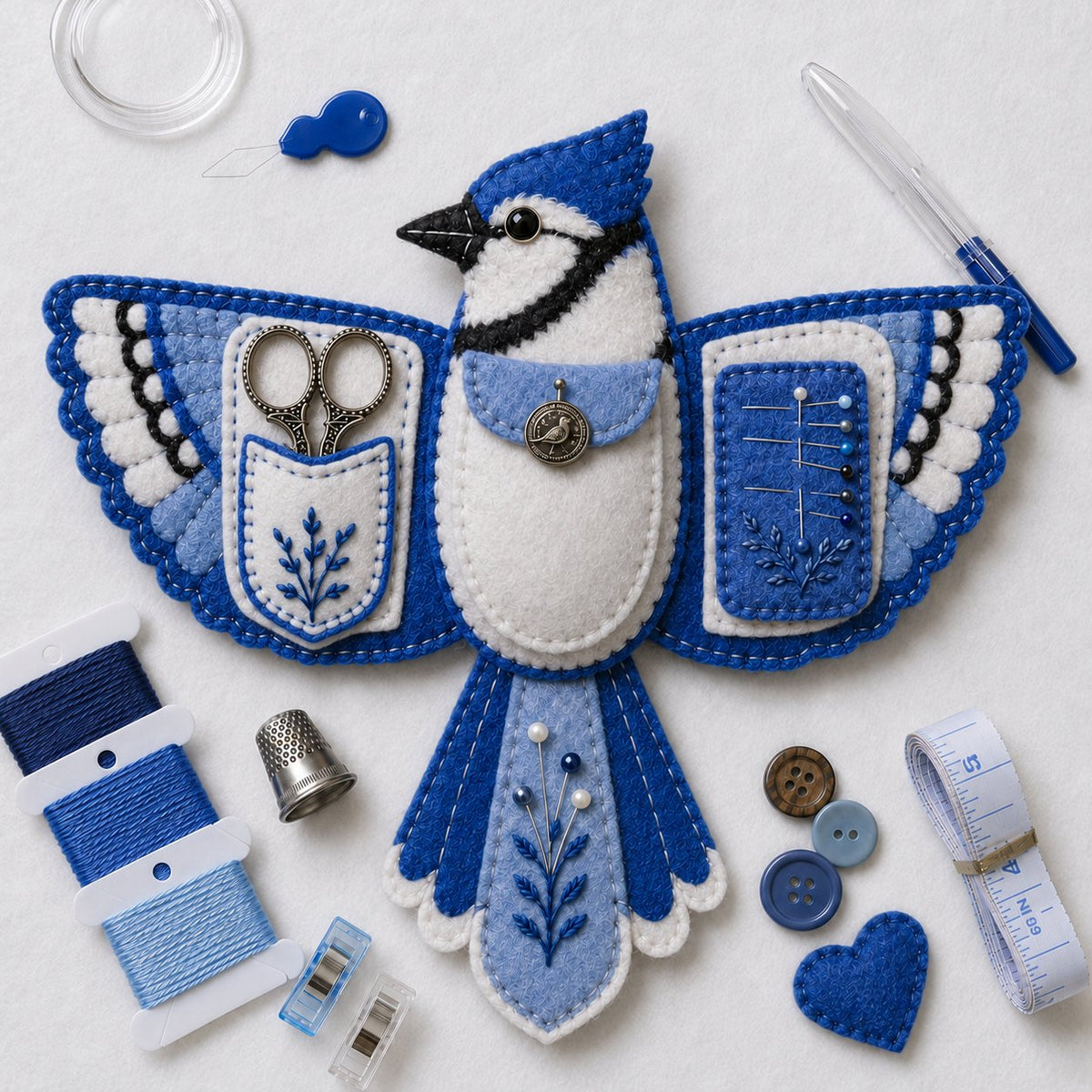 🐦 DIY Felt Bird Sewing Craft Kit 🧵