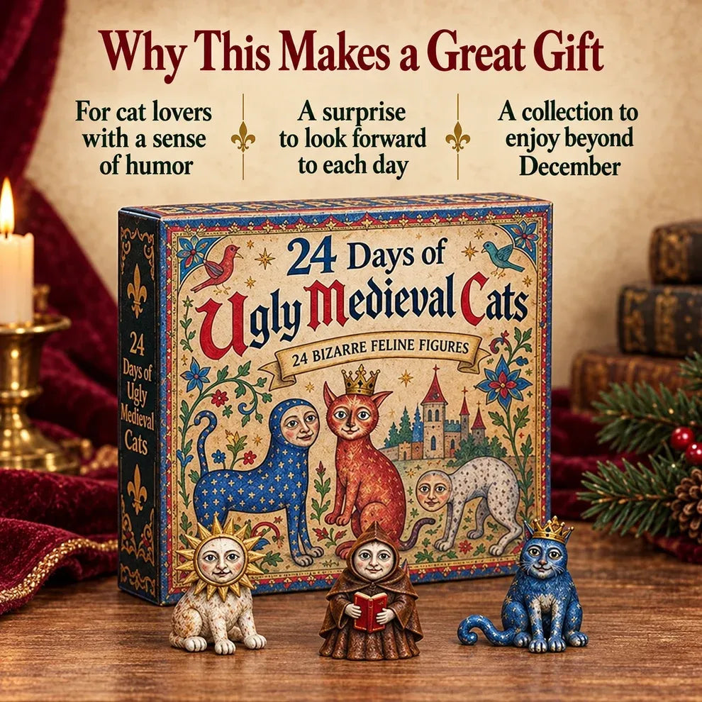 🐈🏰 24 Days of Ugly Medieval Cats – Weird & Hilarious Cat Advent Calendar 2026