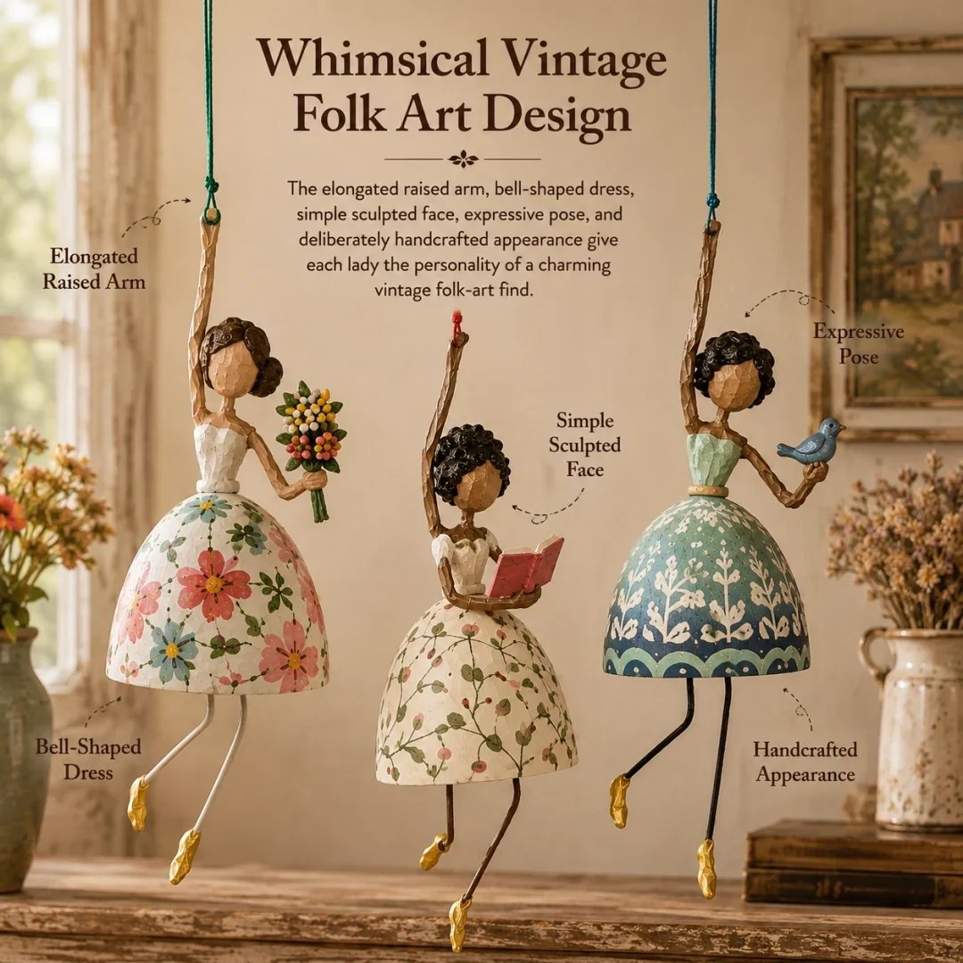 💃✨ Let Your Décor Dance! ✨Whimsical Dancing Lady Hanging Ornament