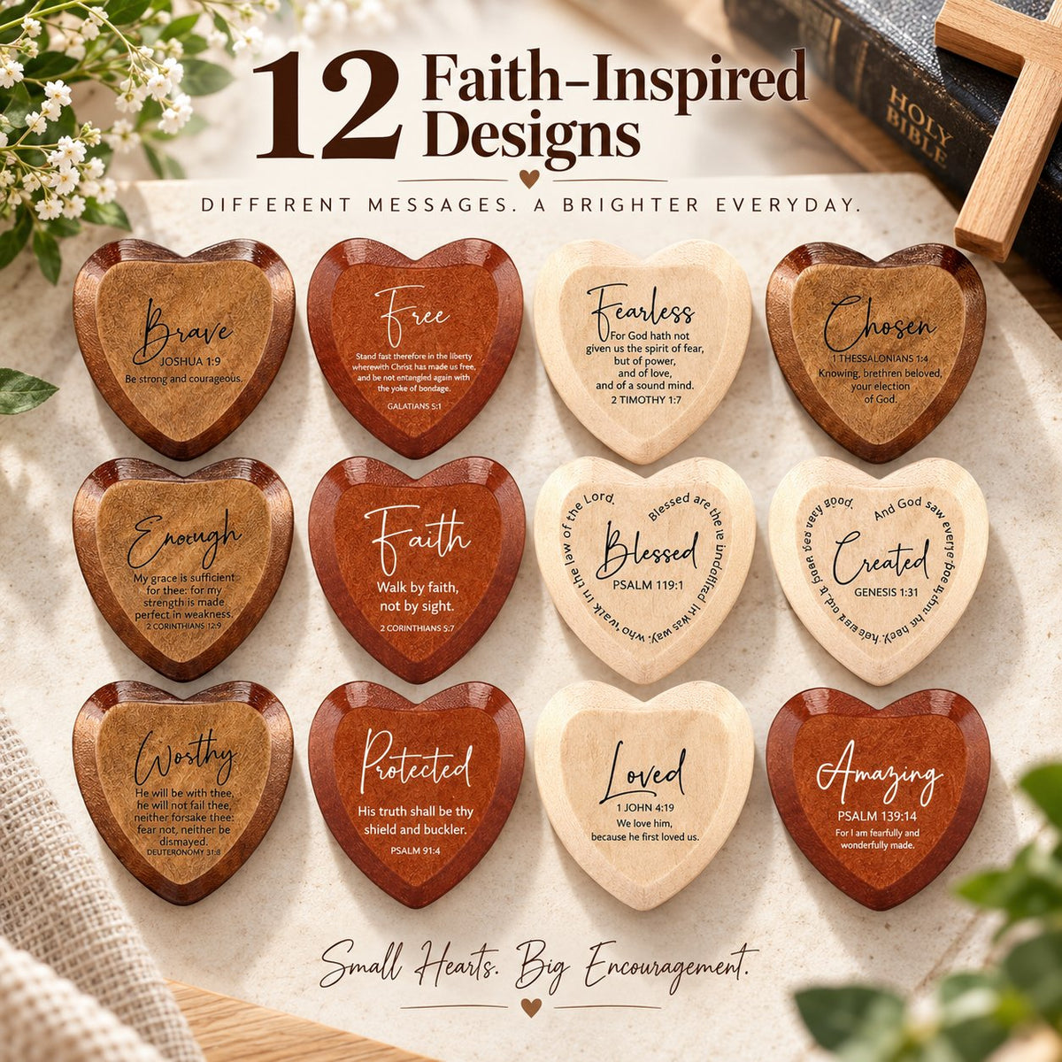 ✝️🎁Christian Pocket Heart Gift Set (Set of 12)