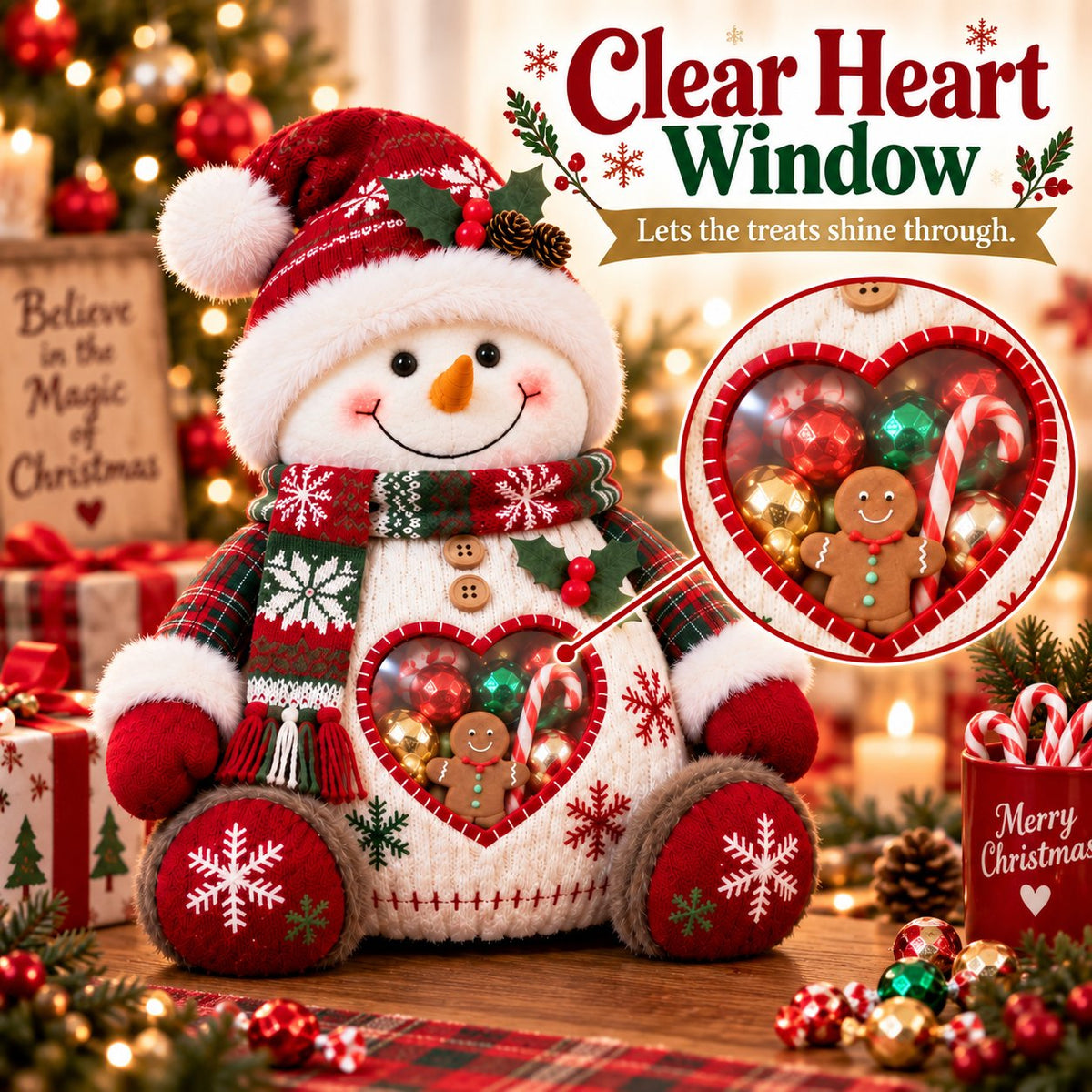🎅Refillable Christmas Figure Treat Holder