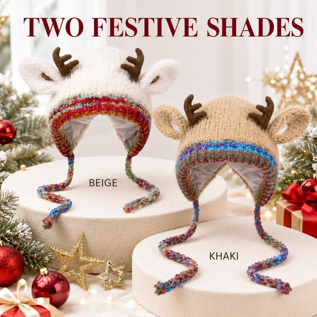 ❄️🎄Original design Festive Christmas Antler Hat🎊🌟