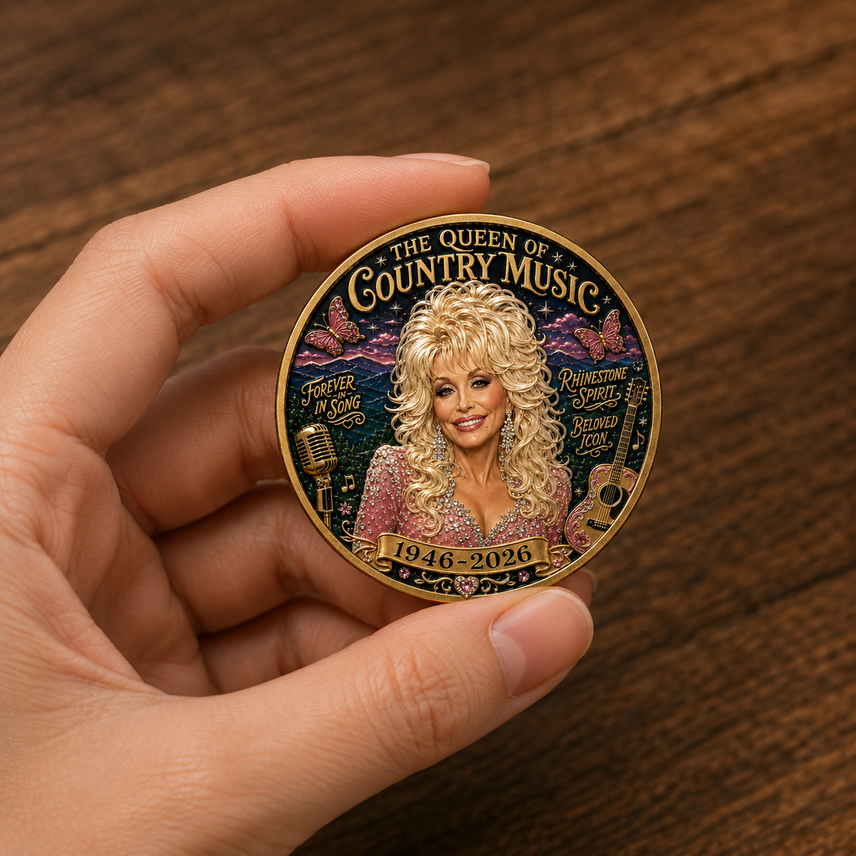 🇺🇸 Last Day Promo: 49% OFF🎸🦋Queen of Country Music Memorial Commemorative Coin