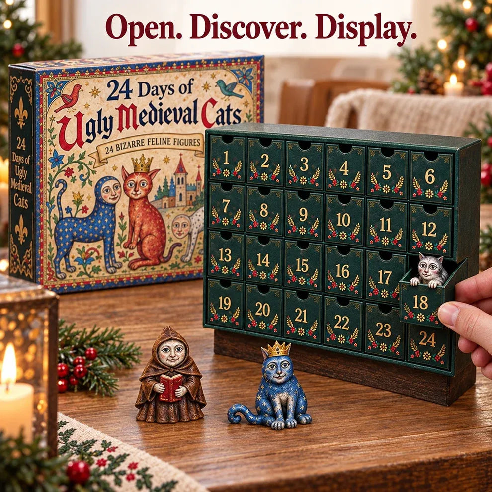 🐈🏰 24 Days of Ugly Medieval Cats – Weird & Hilarious Cat Advent Calendar 2026