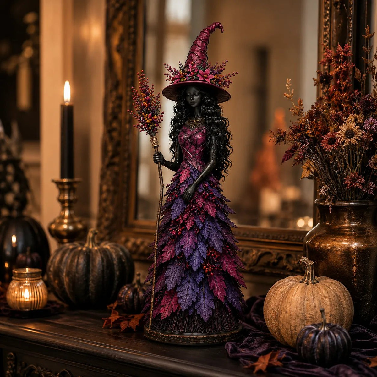 💥LAST DAY: 49% OFF - 🧙 Enchanted Autumn Witch Figurine (📦Buy 2, get free shipping)