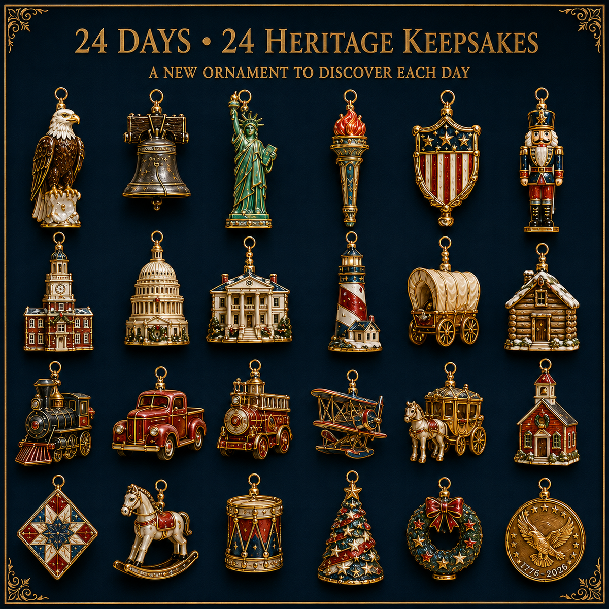 🔥America 250th Anniversary Heritage Christmas Advent Calendar