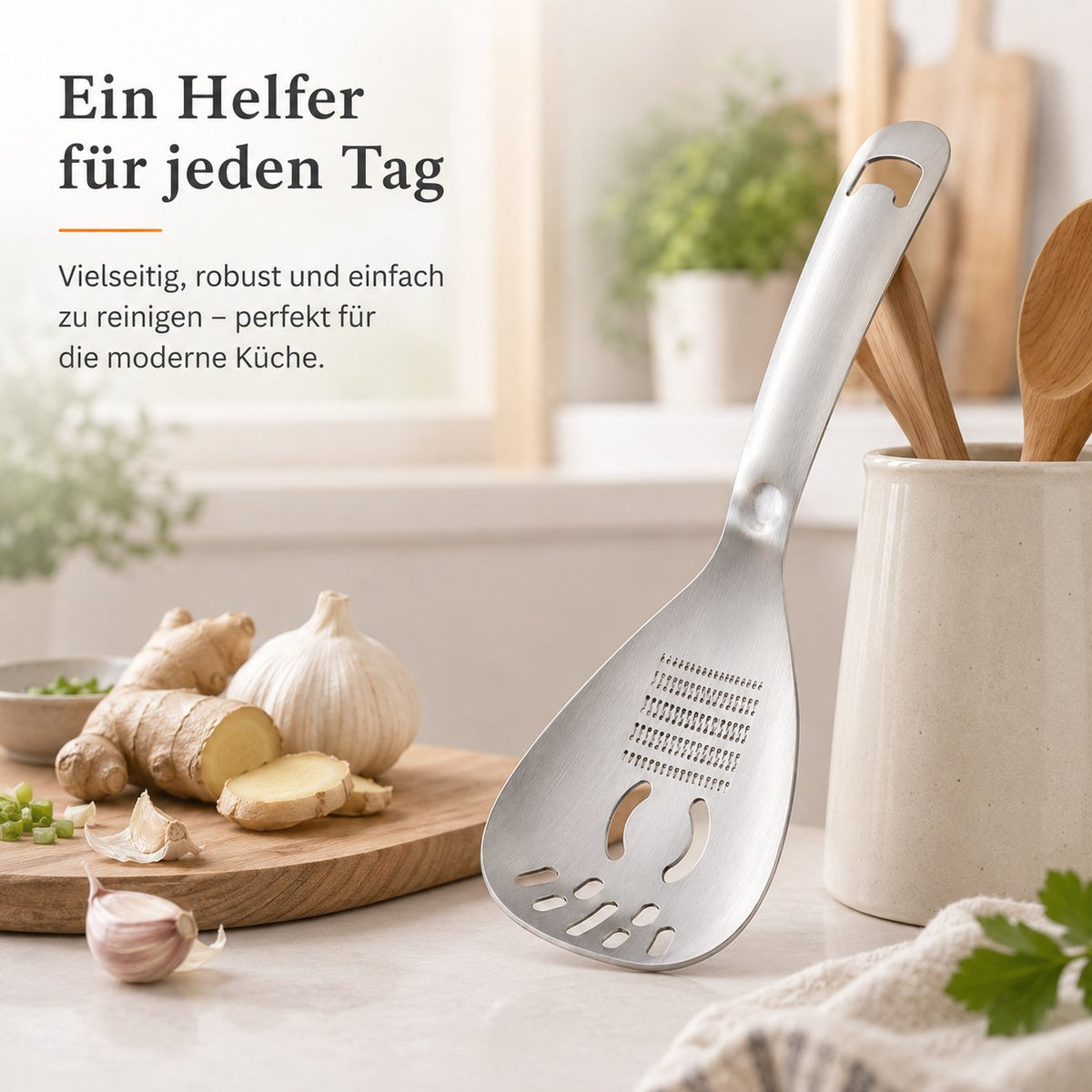 🥄 Multifunctional Stainless Steel Kitchen Spoon