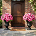 🌼Artificial Hydrangea Flowers for Outdoors – Low-Maintenance Faux Flower Bouquet for Porch, Patio & Garden Decor💐🌸