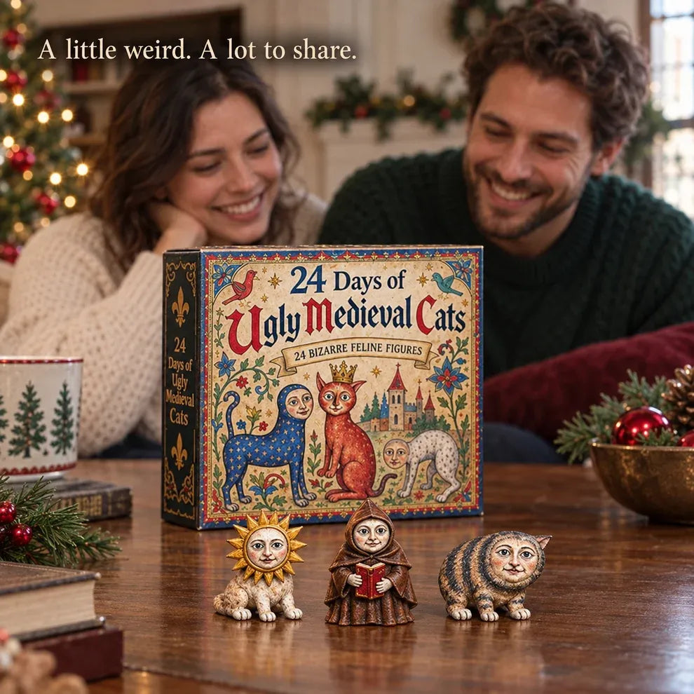 🐈🏰 24 Days of Ugly Medieval Cats – Weird & Hilarious Cat Advent Calendar 2026