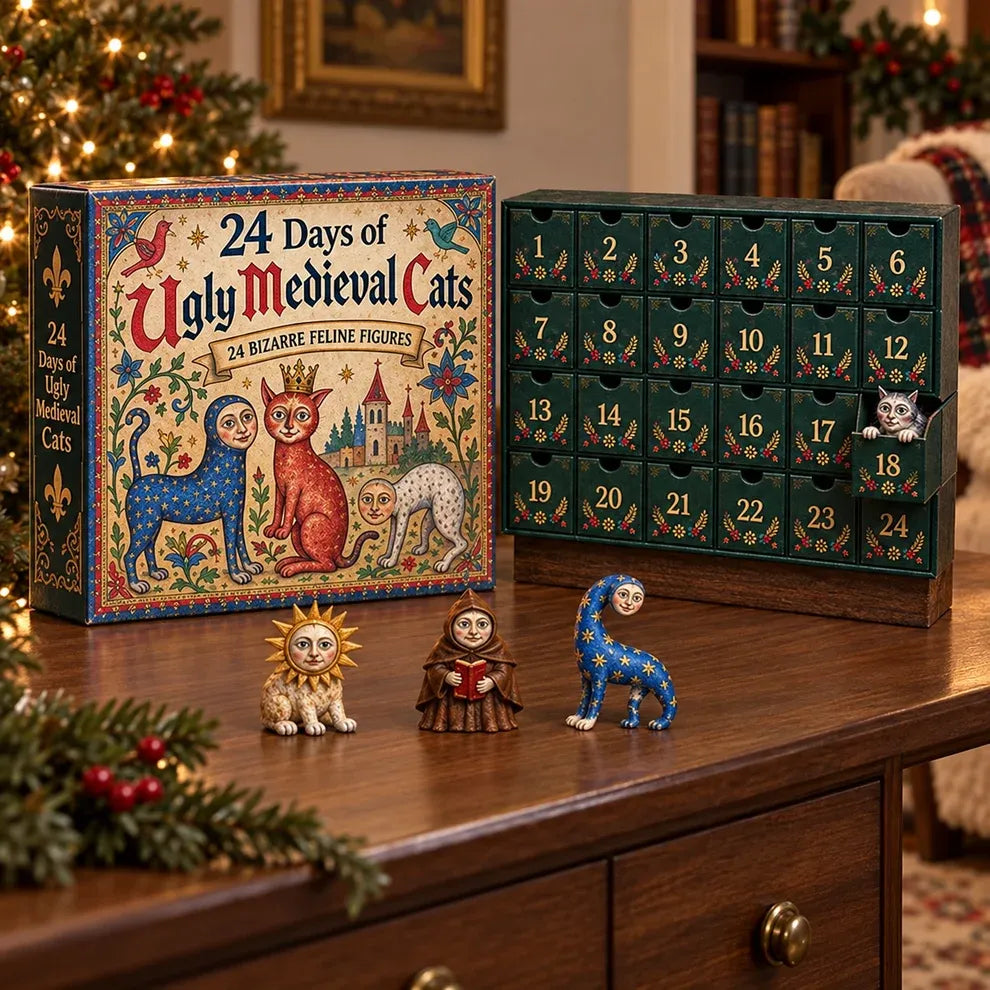 🐈🏰 24 Days of Ugly Medieval Cats – Weird & Hilarious Cat Advent Calendar 2026