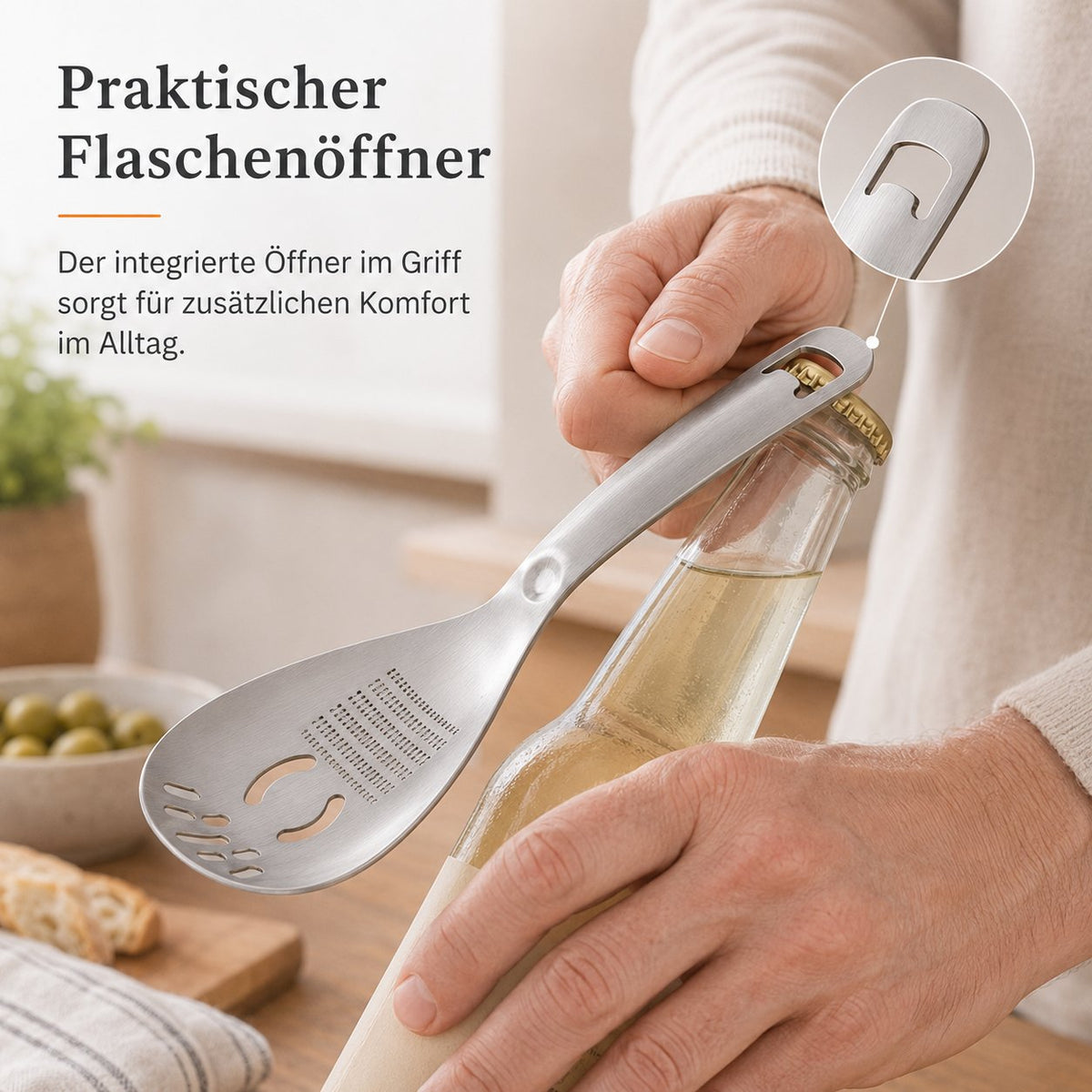 🥄 Multifunctional Stainless Steel Kitchen Spoon