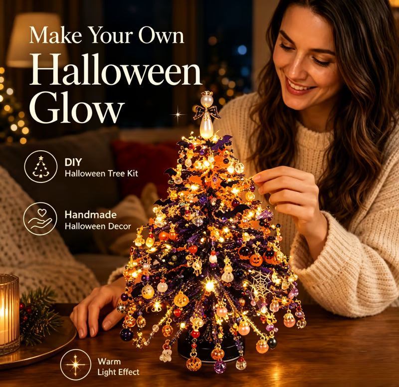 🎄✨Handmade Elegant Beaded Mini Christmas Tree | Collectible Premium Holiday Decor Kit