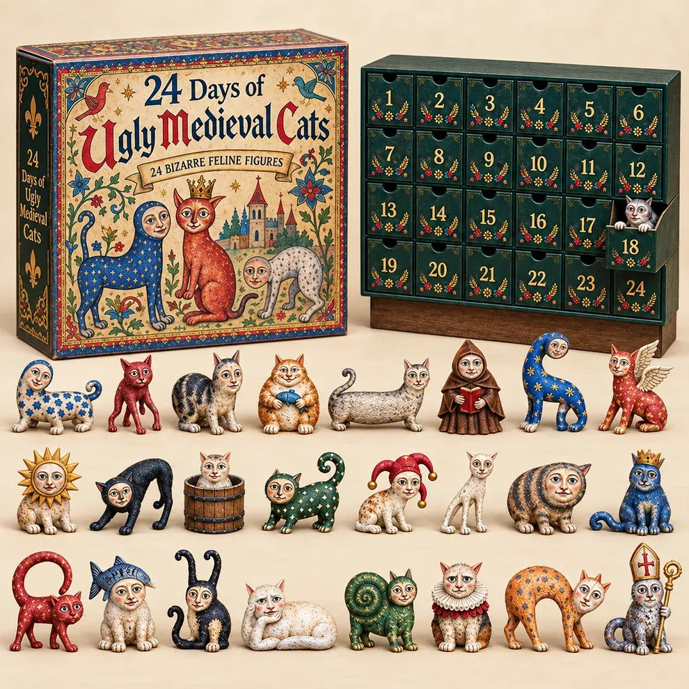 🐈🏰 24 Days of Ugly Medieval Cats – Weird & Hilarious Cat Advent Calendar 2026
