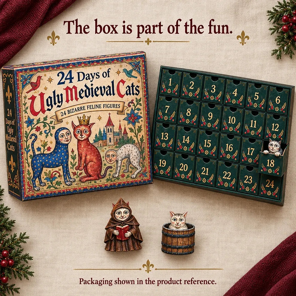 🐈🏰 24 Days of Ugly Medieval Cats – Weird & Hilarious Cat Advent Calendar 2026