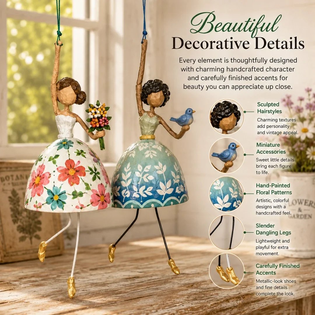 💃✨ Let Your Décor Dance! ✨Whimsical Dancing Lady Hanging Ornament