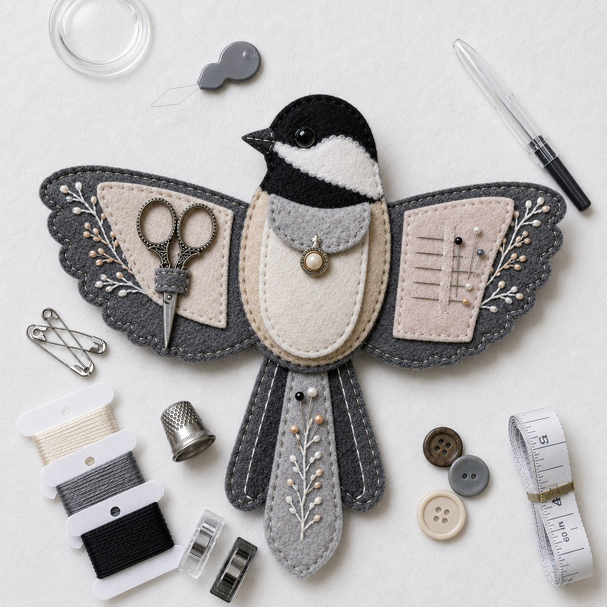 🐦 DIY Felt Bird Sewing Craft Kit 🧵