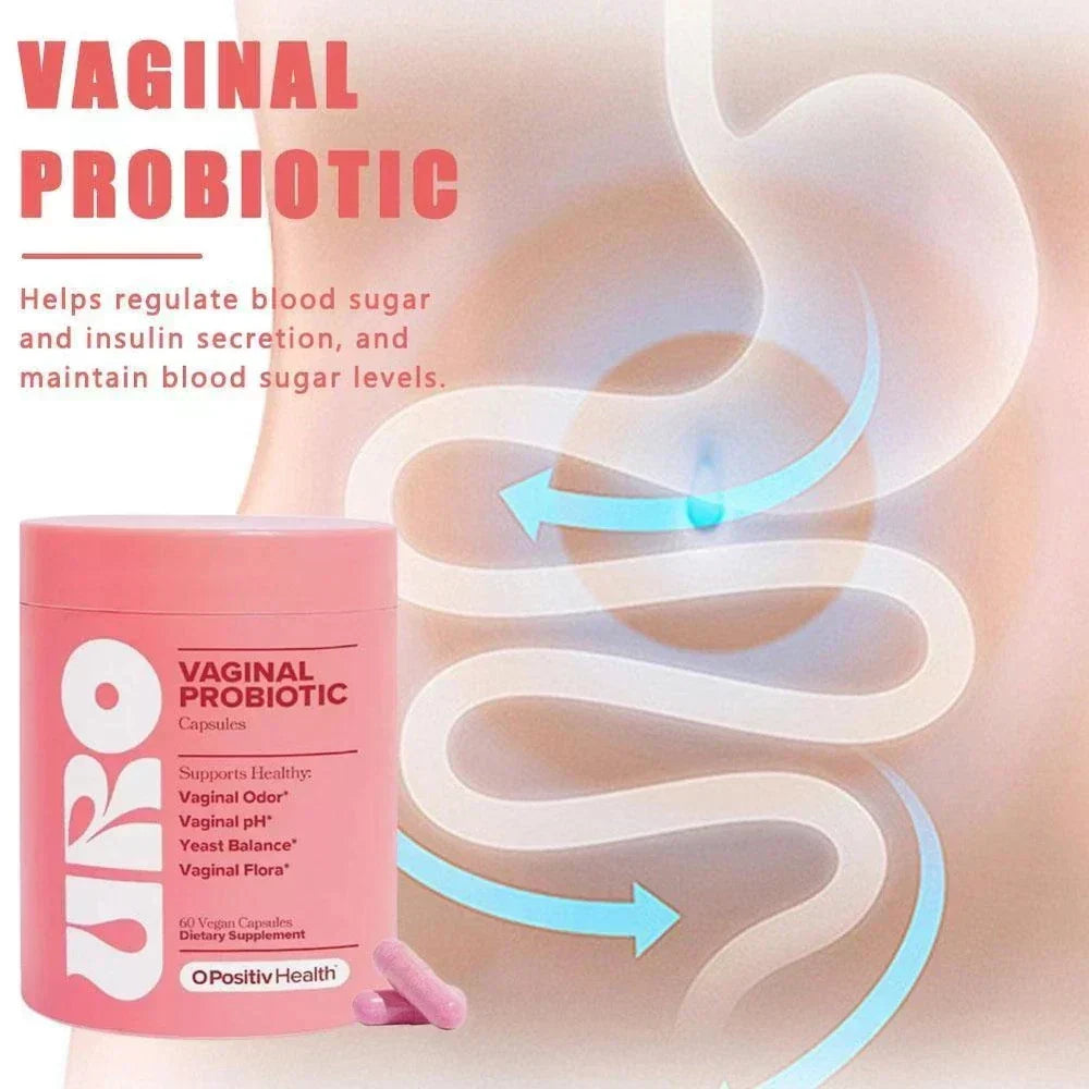 URO Vaginal Probiotics for Women – Supports pH Balance with Prebiotics & Lactoba